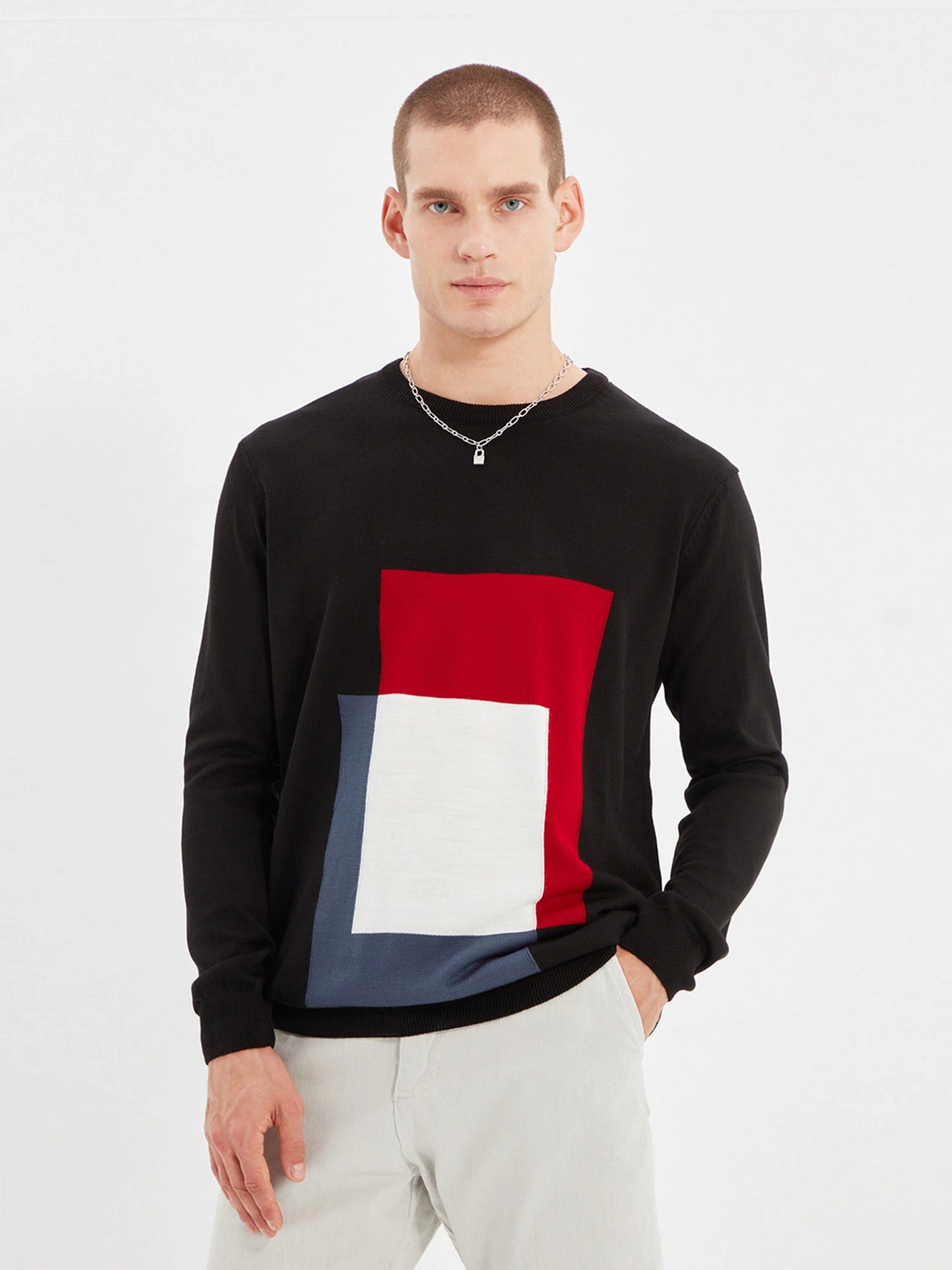 Светри та кардигани Trendyol модель TMNAW22KZ0854/Siyah Светри та кардигани Trendyol модель TMNAW22KZ0854/Siyah Фото