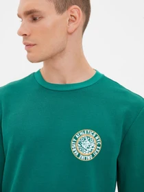 Худи и свитшоты Trendyol модель TMNAW22SW0592/Yesil Фото
