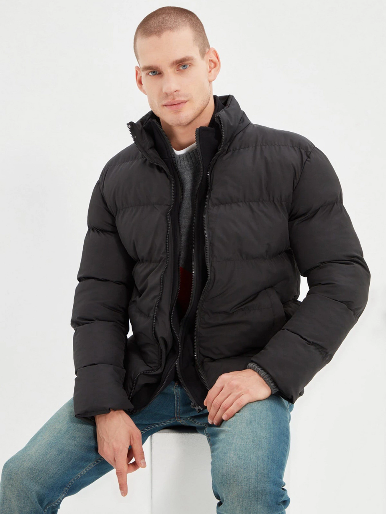 Куртки и дубленки Trendyol модель TMNAW22MO0125/Siyah Куртки и дубленки Trendyol модель TMNAW22MO0125/Siyah Фото