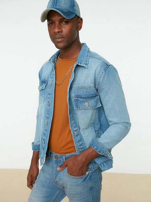 Куртки и дубленки Trendyol модель TMNSS22CE0021/Indigo Фото