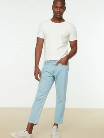 Джинсы Trendyol Essential Crop модель TMNSS22JE0370/Mavi Фото