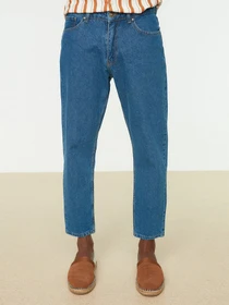 Джинсы Trendyol Essential Crop модель TMNSS22JE0370/Lacivert Фото
