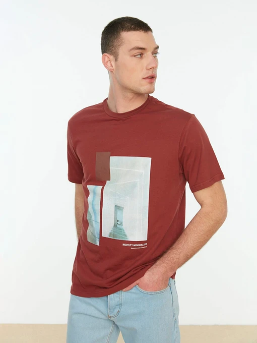 Футболки и поло Trendyol модель TMNSS21TS1079/Kiremit Фото