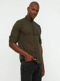 Сорочки Trendyol модель TMNSS22GO0091/Haki Фото