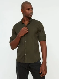 Сорочки Trendyol модель TMNSS22GO0091/Haki Фото