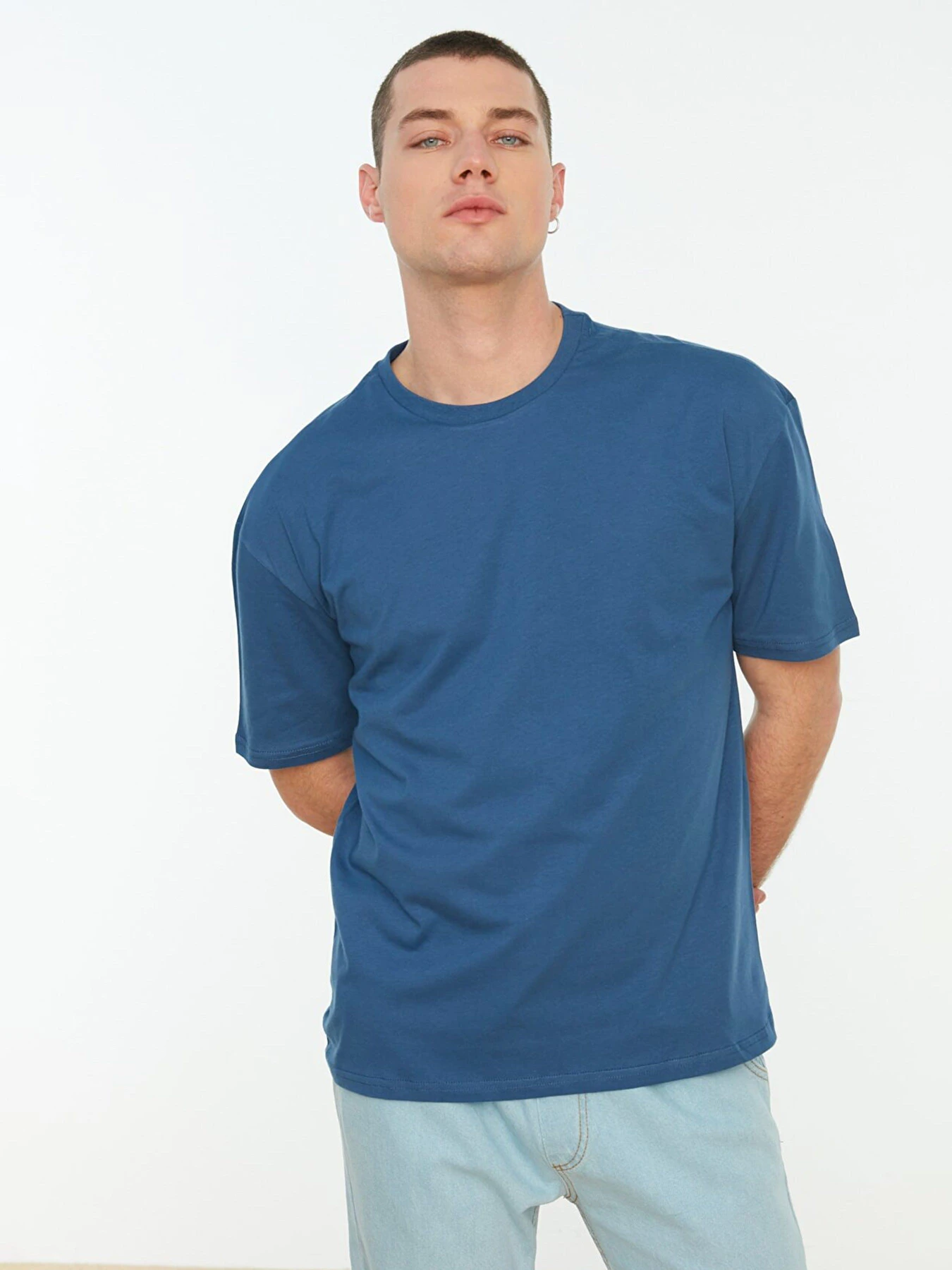 Футболки і поло Trendyol модель TMNSS22TS0273/Indigo Фото