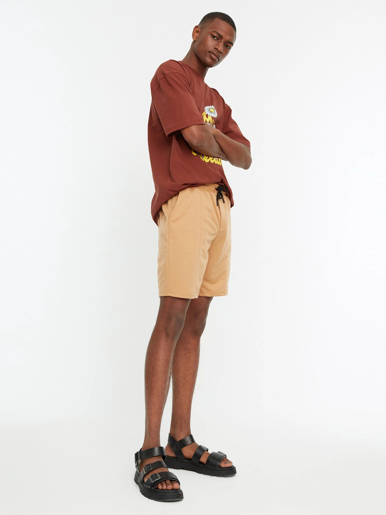Шорты Trendyol модель TMNSS20SR0070/Camel Фото