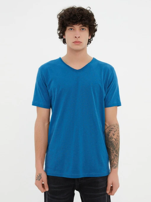 Футболки и поло Trendyol модель TMNSS20TS0035/Indigo Фото