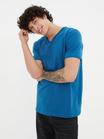 Футболки и поло Trendyol модель TMNSS20TS0035/Indigo Фото