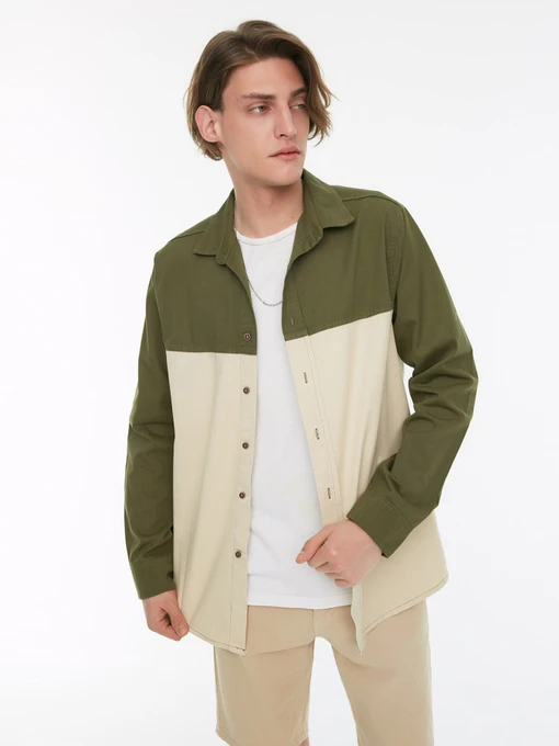 Сорочки Trendyol модель TMNSS22GO00006/Haki-Bej Фото