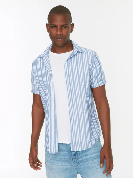 Сорочки Trendyol модель TMNSS22GO0269/Mavi Фото