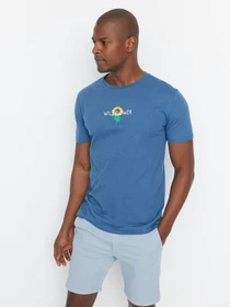 Футболки и поло Trendyol модель TMNSS22TS00015/Indigo Фото