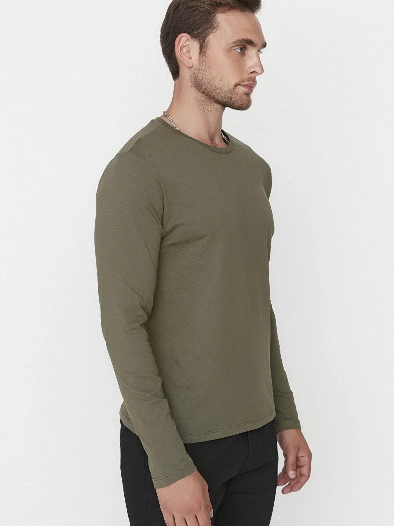 Худи и свитшоты Trendyol модель TMNAW21TS0208/Haki Худи и свитшоты Trendyol модель TMNAW21TS0208/Haki Фото