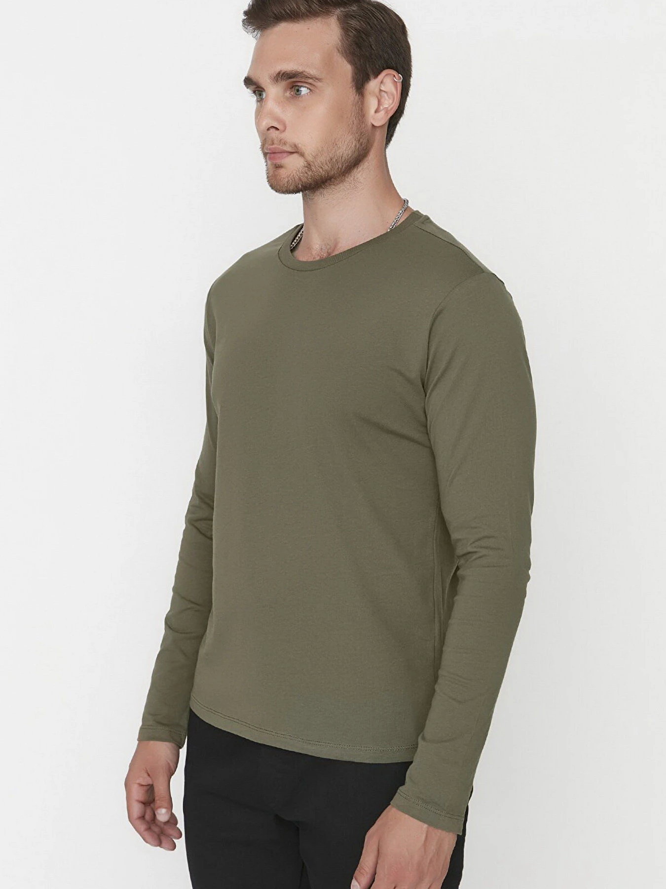 Худи и свитшоты Trendyol модель TMNAW21TS0208/Haki Худи и свитшоты Trendyol модель TMNAW21TS0208/Haki Фото