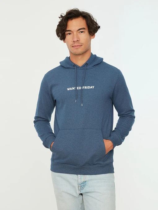 Худи и свитшоты Trendyol модель TMNAW21SW0617/Indigo Фото