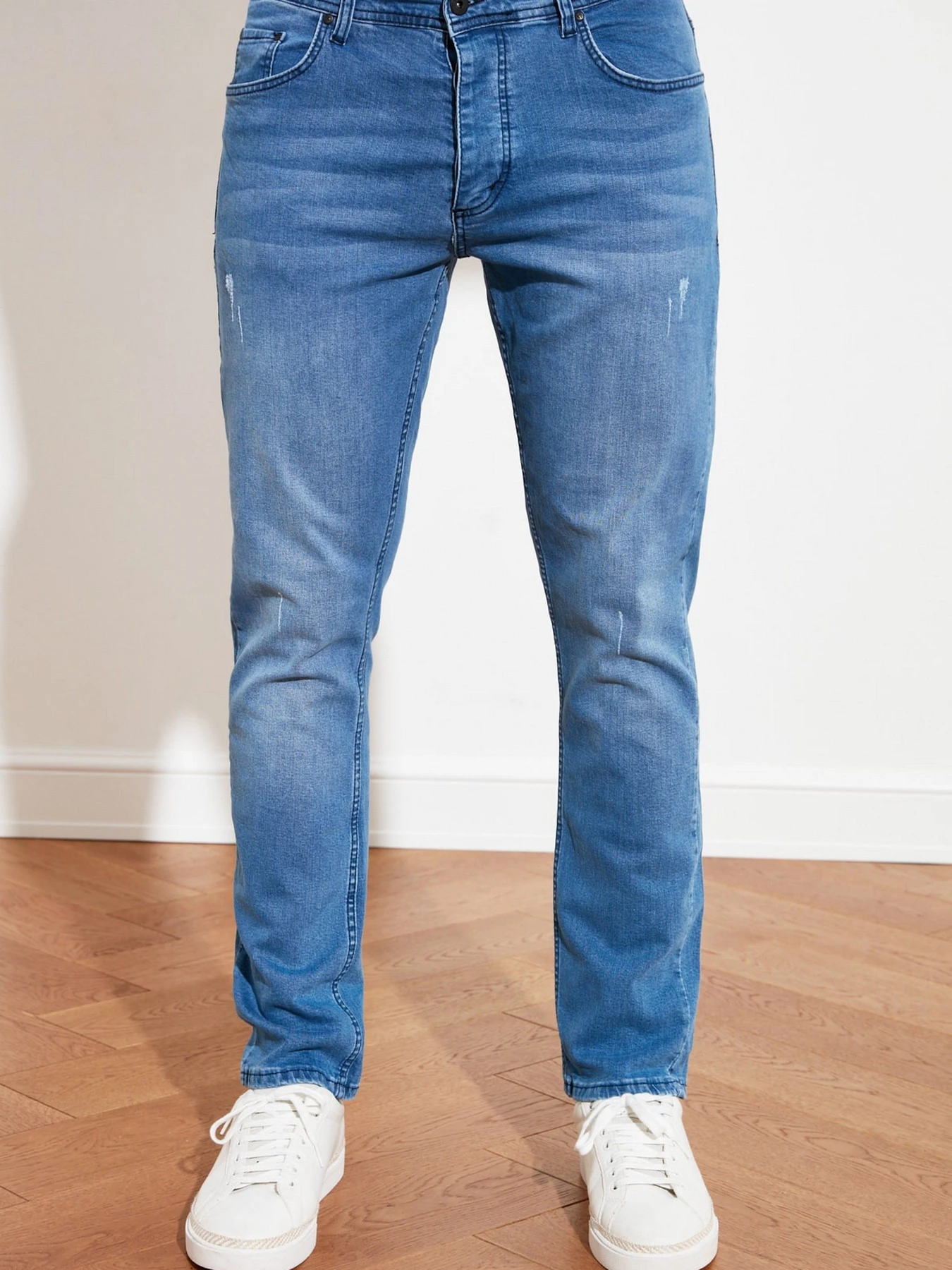 Джинси Trendyol Slim модель TMNSS21JE0067/Koyu Mavi Джинси Trendyol Slim модель TMNSS21JE0067/Koyu Mavi Фото