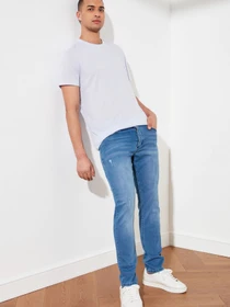 Джинси Trendyol Slim модель TMNSS21JE0067/Koyu Mavi Фото