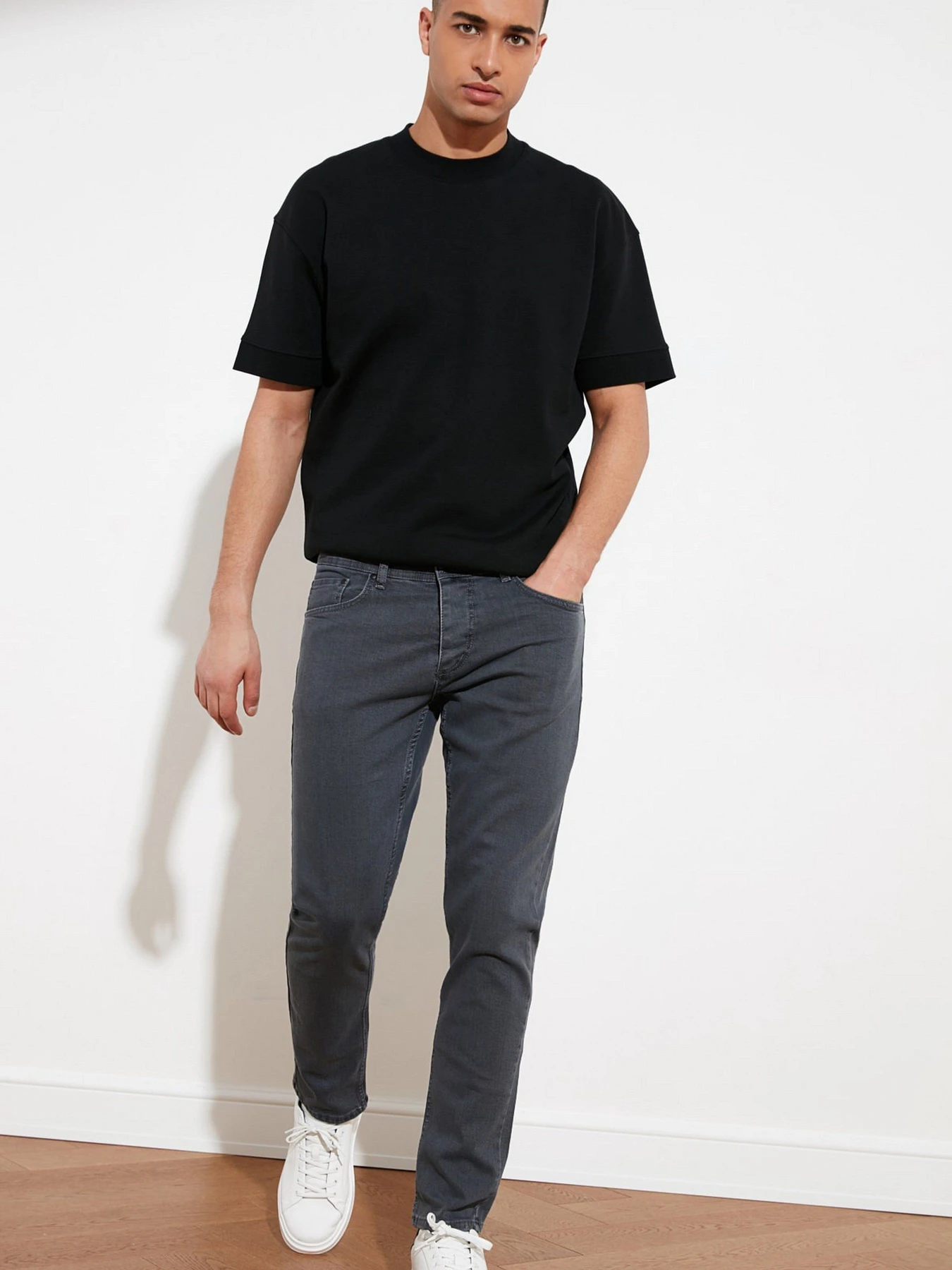 Джинси Trendyol Slim модель TMNSS21JE0068/Gri Джинси Trendyol Slim модель TMNSS21JE0068/Gri Фото