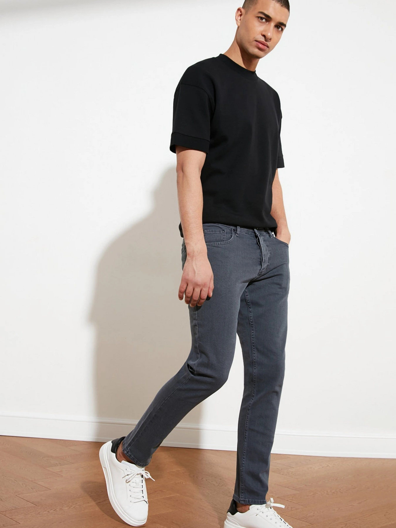 Джинси Trendyol Slim модель TMNSS21JE0068/Gri Джинси Trendyol Slim модель TMNSS21JE0068/Gri Фото
