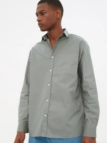 Сорочки Trendyol модель TMNSS22GO0035/Haki Фото
