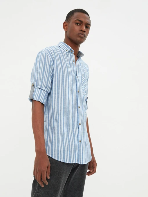 Сорочки Trendyol модель TMNSS22GO0268/Indigo Фото