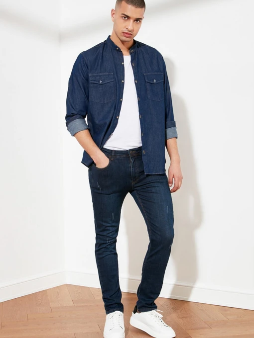 Джинси Trendyol Skinny модель TMNSS21JE0205/Indigo Фото