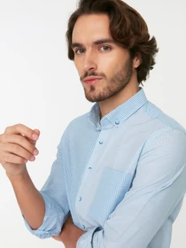 Рубашки Trendyol модель TMNSS22GO0486/Mavi Фото