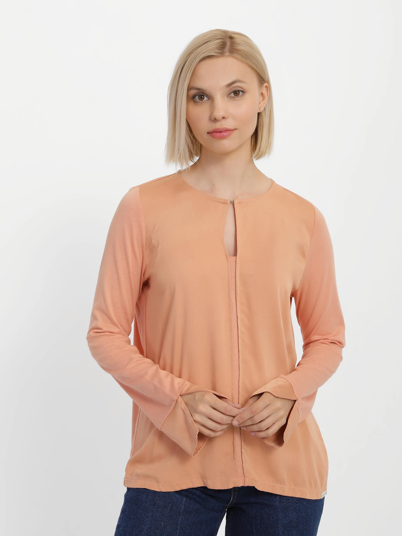 Сорочки Tom Tailor модель 1022452.XX.77_бежевий Сорочки Tom Tailor модель 1022452.XX.77_бежевий Фото
