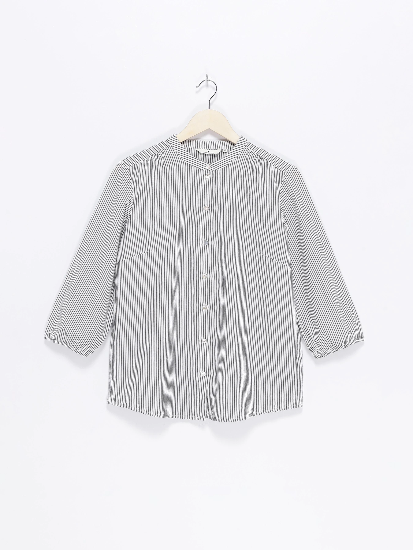 Рубашки Tom Tailor модель 1022472.XX.70_білий з сірим Рубашки Tom Tailor модель 1022472.XX.70_білий з сірим Фото