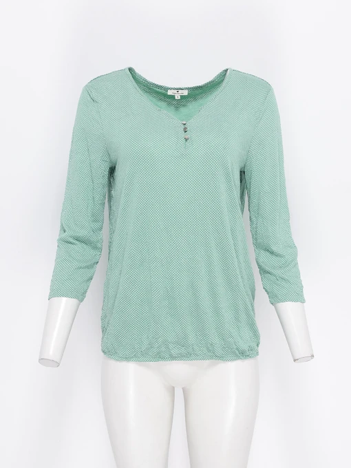Сорочки Tom Tailor модель 1024038.XX.70_с.зелений з білим Фото