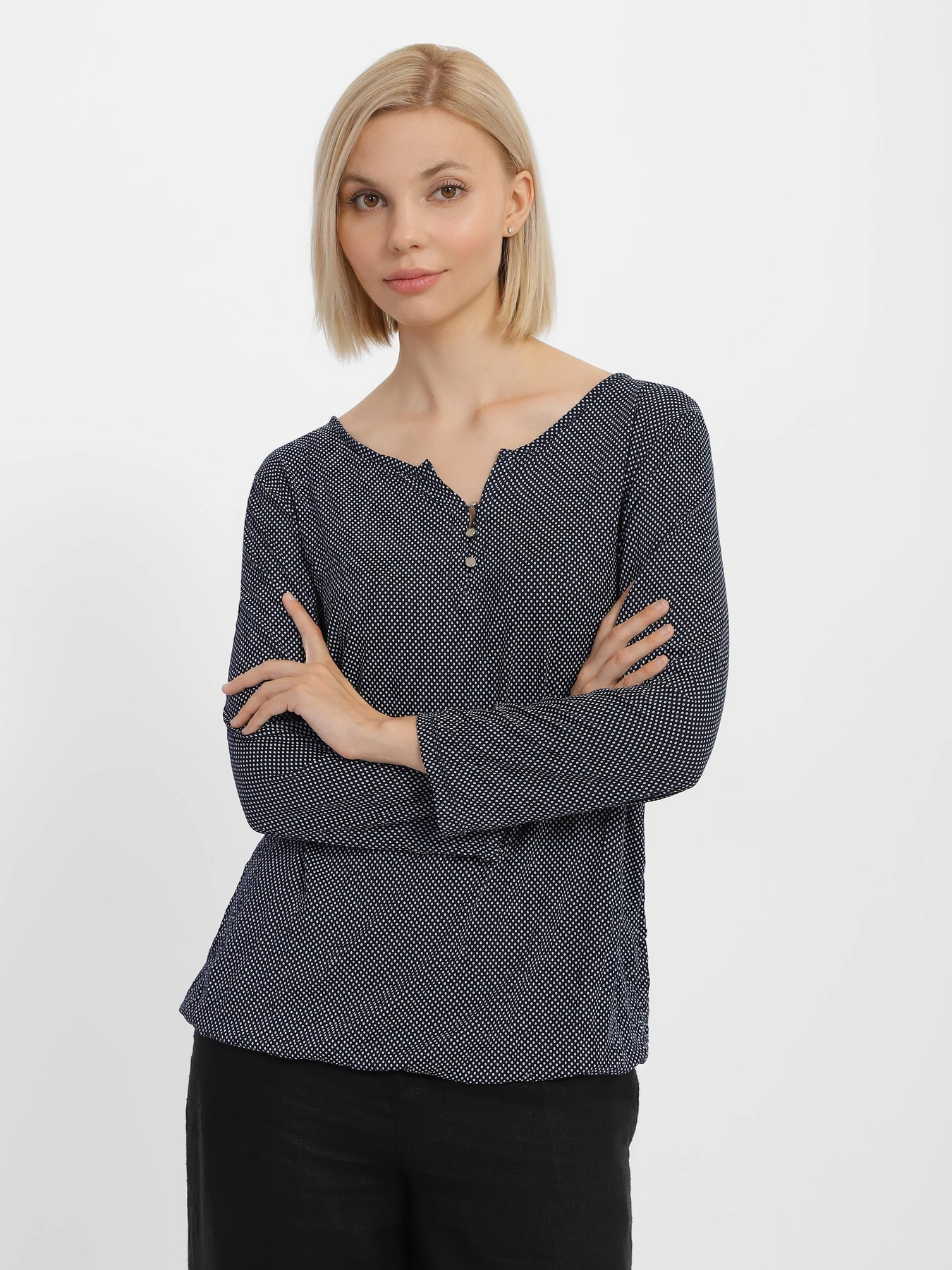 Рубашки Tom Tailor модель 1024038.XX.70_т.синій з білим Рубашки Tom Tailor модель 1024038.XX.70_т.синій з білим Фото