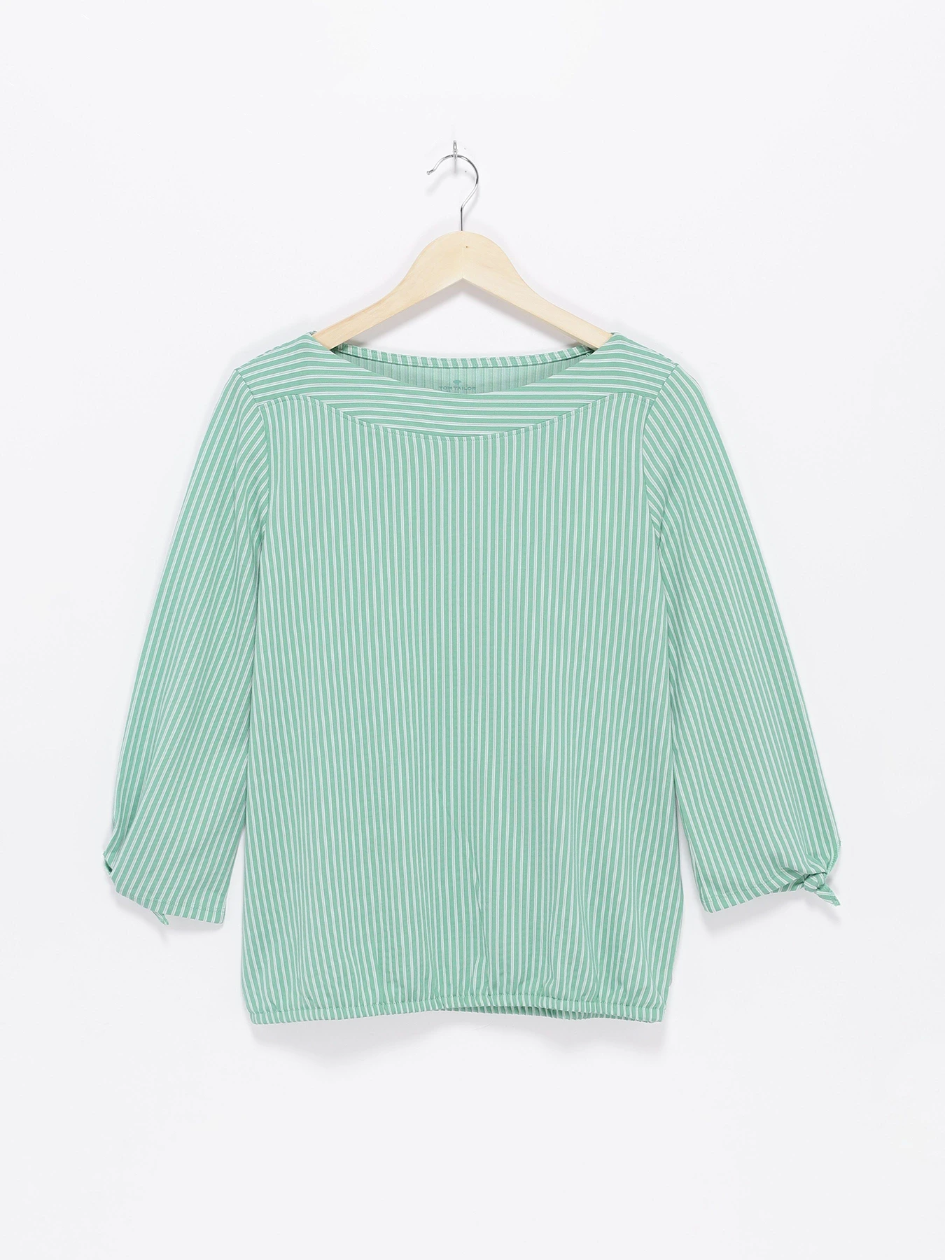 Сорочки Tom Tailor модель 1024524.XX.70_зелений з білим Сорочки Tom Tailor модель 1024524.XX.70_зелений з білим Фото