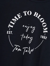 Футболки і поло Tom Tailor модель 1024730.XX.70_т.синій з білим Фото