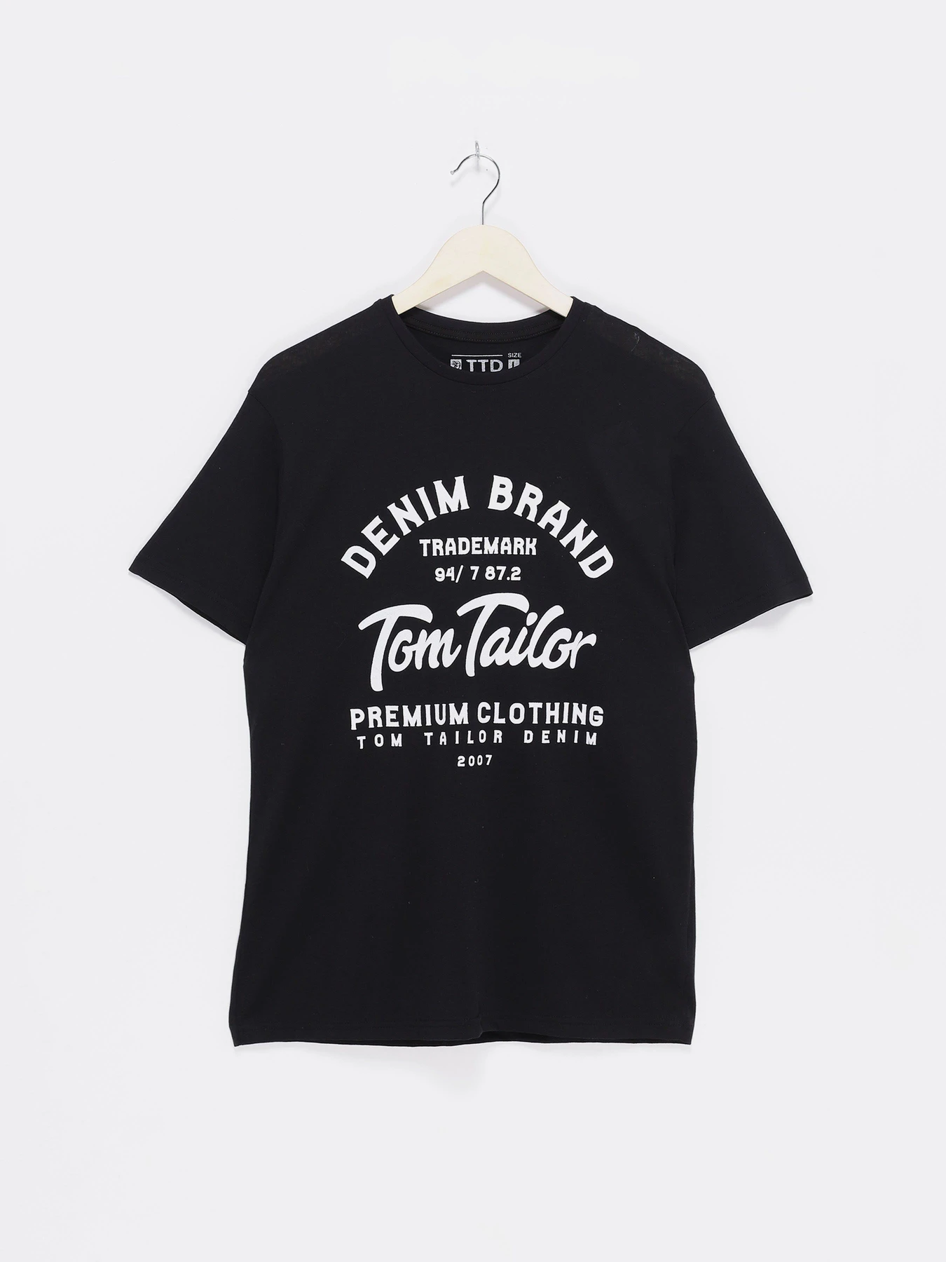 Футболки и поло Tom Tailor модель TT22032032_чорний з білим Фото