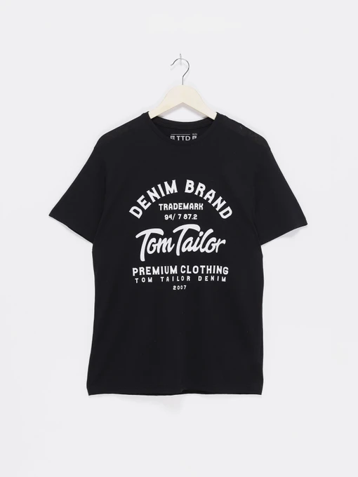 Футболки і поло Tom Tailor модель TT22032032_чорний з білим Фото