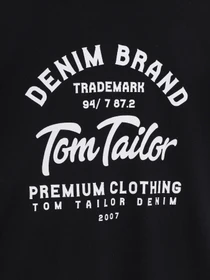 Футболки и поло Tom Tailor модель TT22032032_чорний з білим Фото