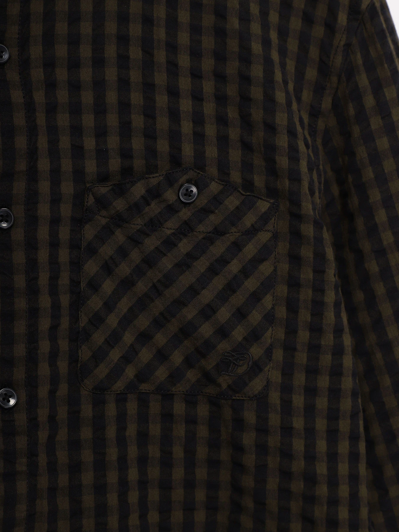 Сорочки Tom Tailor модель 1002690.XX.12_хакі з чорним Сорочки Tom Tailor модель 1002690.XX.12_хакі з чорним Фото