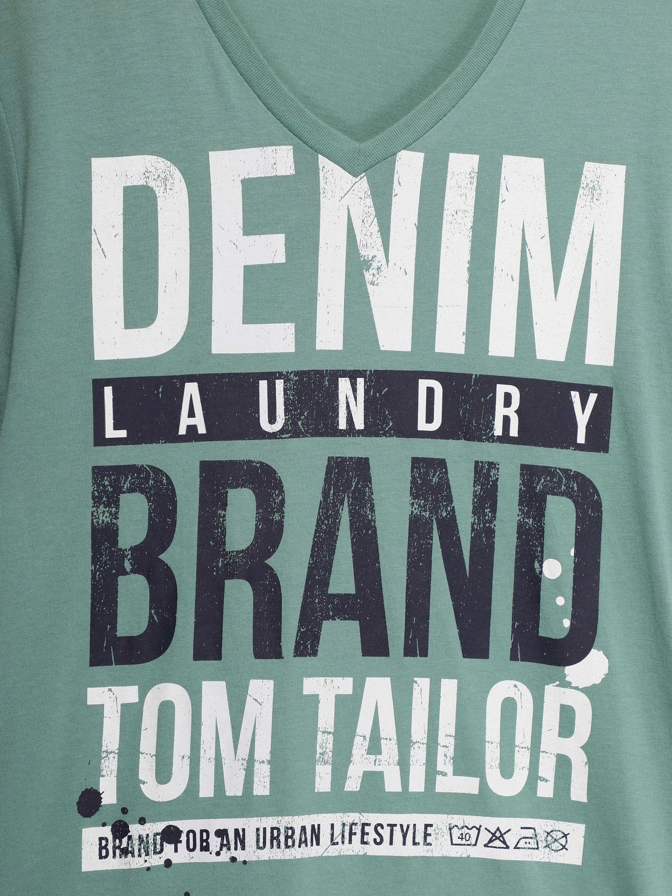 Футболки і поло Tom Tailor модель 1004477.XX.12_зелений комб. Фото