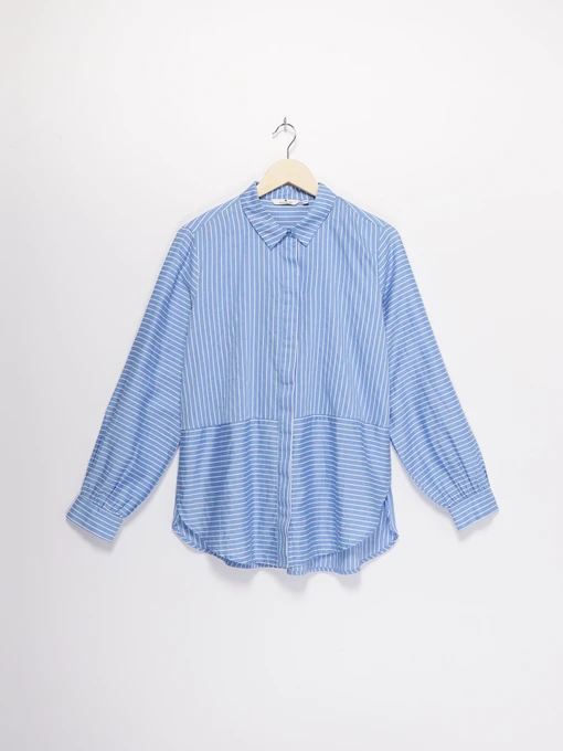 Рубашки Tom Tailor модель 1008061.XX.70_с.синій з білим Фото