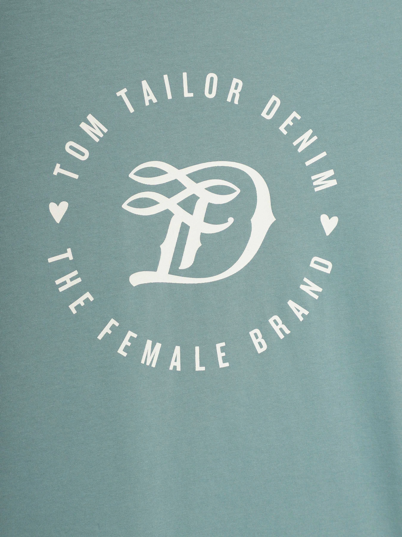 Футболки і поло Tom Tailor модель 1016431.XX.71_бірюзовий з білим Футболки і поло Tom Tailor модель 1016431.XX.71_бірюзовий з білим Фото