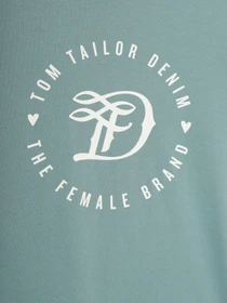 Футболки і поло Tom Tailor модель 1016431.XX.71_бірюзовий з білим Фото