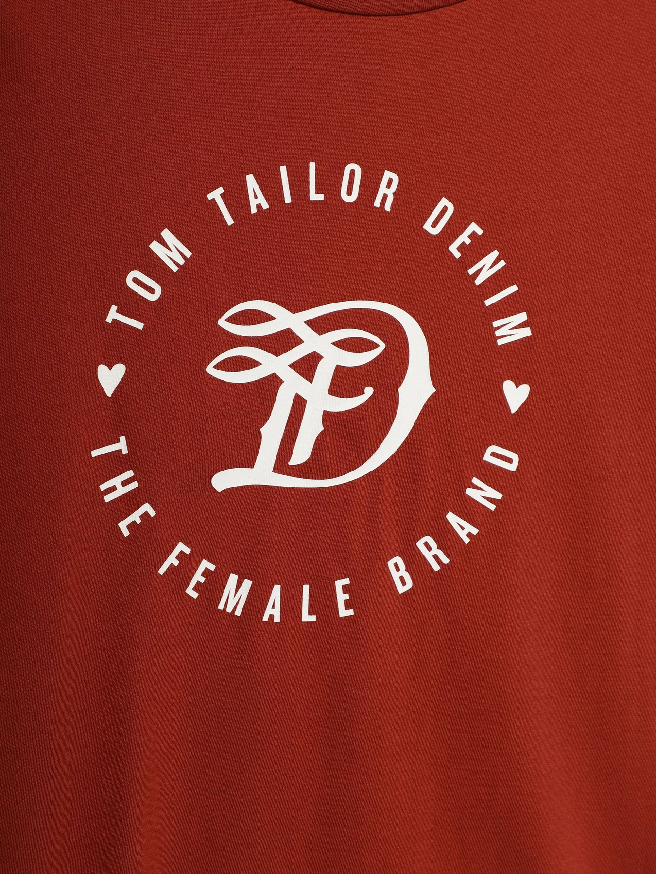 Футболки і поло Tom Tailor модель 1016431.XX.71_коричневий з білим Фото