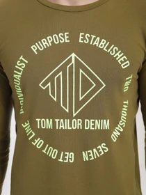 Худі та світшоти Tom Tailor модель 1017075.XX.12_хакі комб. Фото