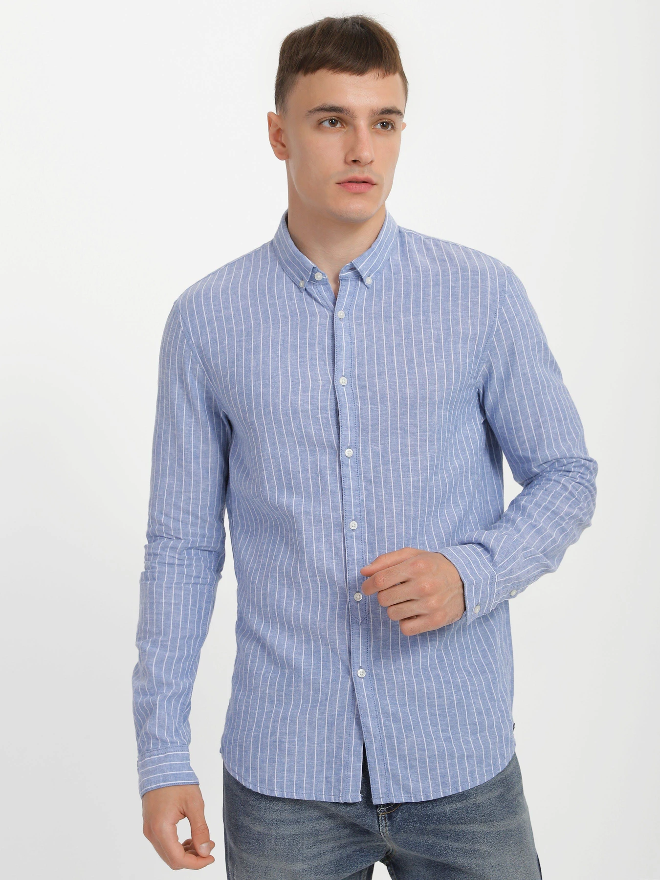 Рубашки Tom Tailor модель 1017889.XX.12_синій комб. Рубашки Tom Tailor модель 1017889.XX.12_синій комб. Фото