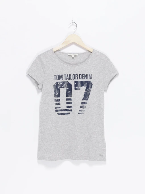 Футболки і поло Tom Tailor модель 1018603.XX.71_сірий з т.синім Фото