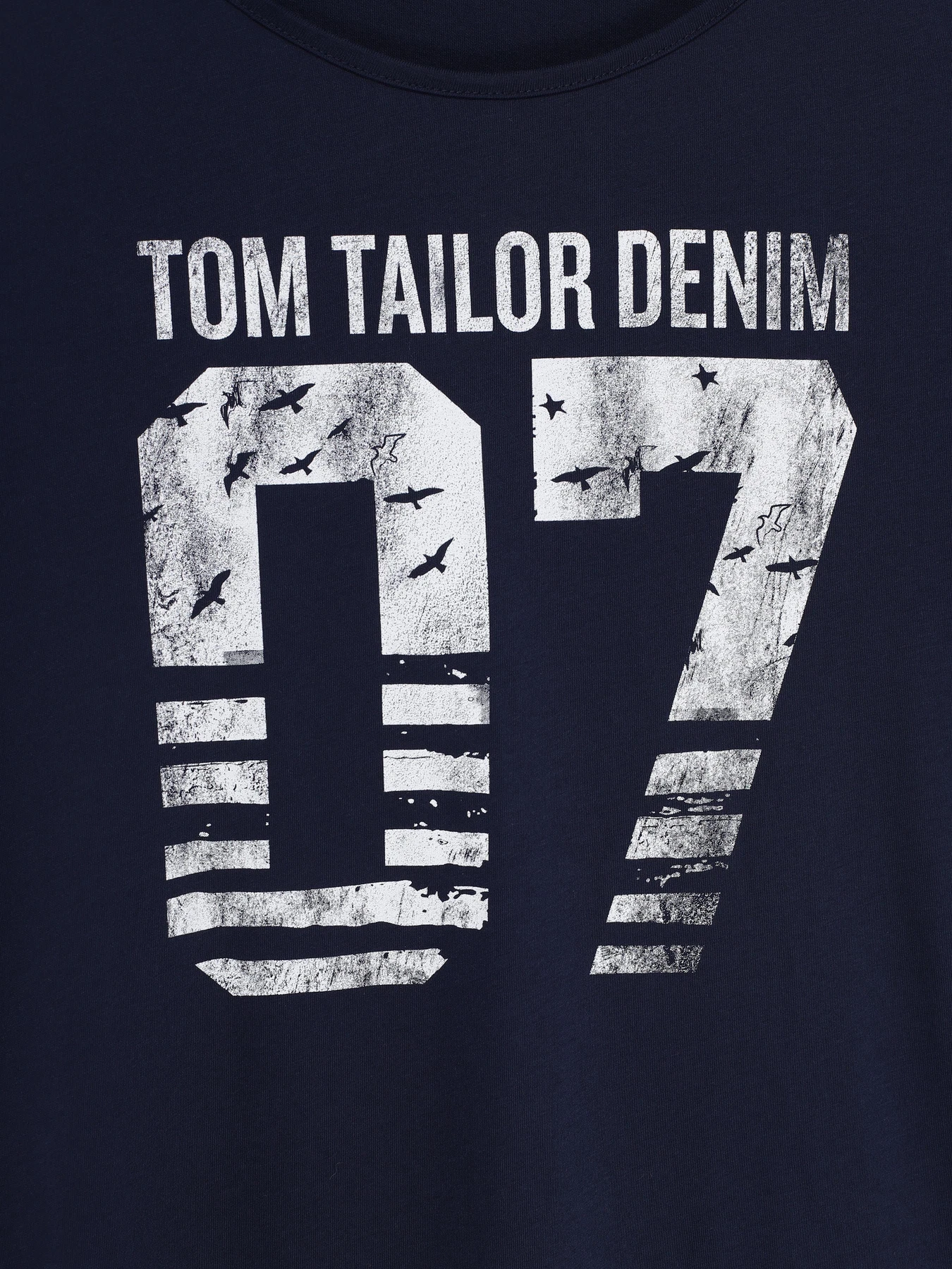 Футболки и поло Tom Tailor модель 1018603.XX.71_т.синій з білим Фото