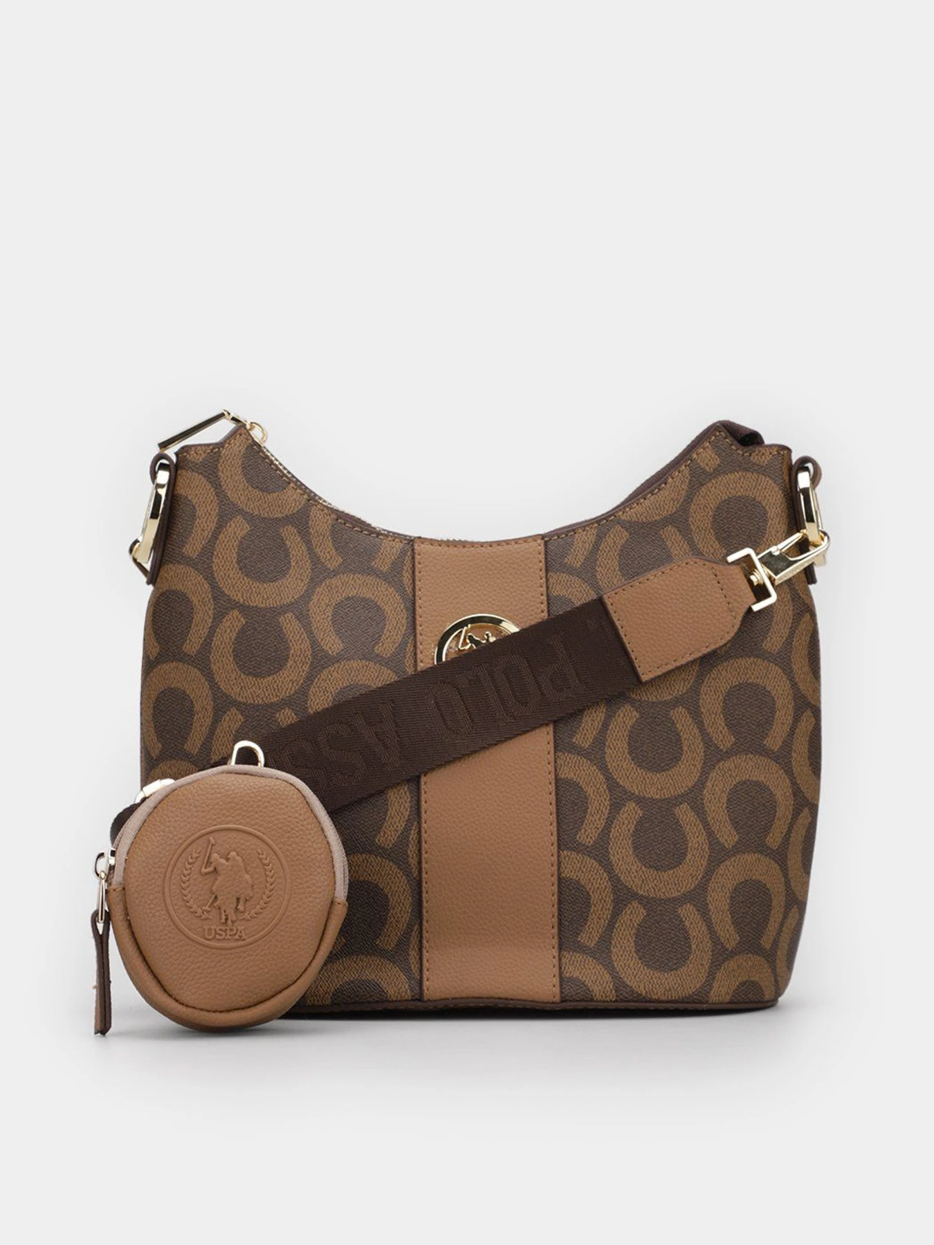 Сумки US Polo модель US21549 BROWN-L.BROWN Сумки US Polo модель US21549 BROWN-L.BROWN Фото