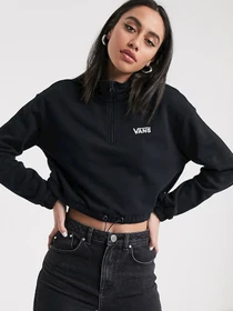 Худі та світшоти Vans Left Chest Half Zip модель VN0A4R97BLK1 Фото