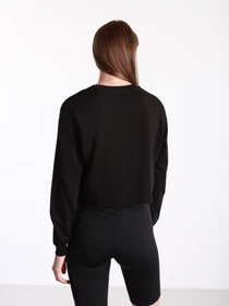 Худи и свитшоты Vans Junior V Long Sleeve Cropped модель VN0A4OUQBLK1 Фото