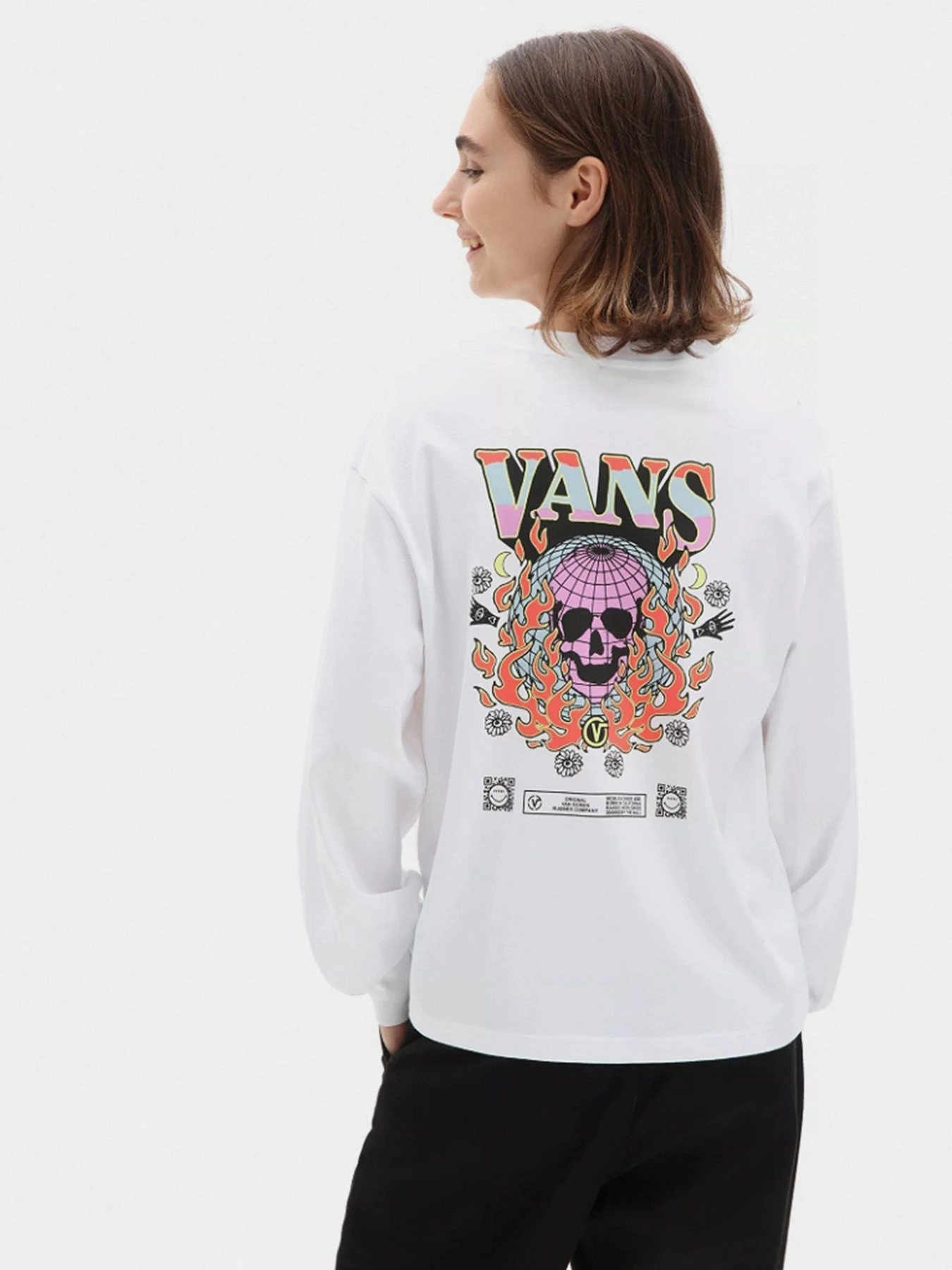 Худі та світшоти Vans Worldly Blousant модель VN0A5ETRWHT1 Худі та світшоти Vans Worldly Blousant модель VN0A5ETRWHT1 Фото
